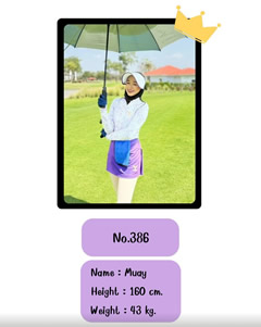 プリティキャディー ファンゴルフ フェニックス ゴールド バンコク